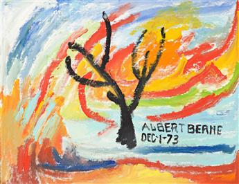 ALBERT BERNE Group of 4 acrylic paintings.